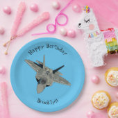 Cartoon-Abbildung für Kampfflugzeuge Pappteller (Party)