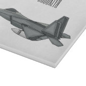 Cartoon-Abbildung für Kampfflugzeuge Schneidebrett (Ecke)