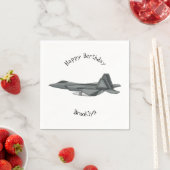 Cartoon-Abbildung für Kampfflugzeuge Serviette (Beispiel)