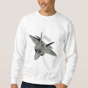 Cartoon-Abbildung für Kampfflugzeuge Sweatshirt