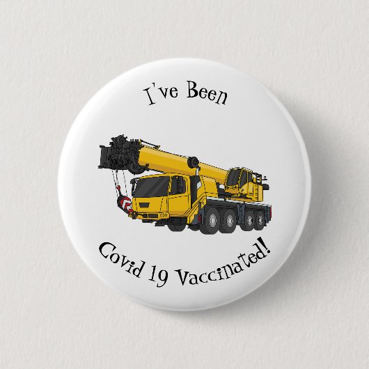 Cartoon-Abbildung für Kranwagen Button (Vorderseite)