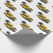 Cartoon-Abbildung für Kranwagen Geschenkpapier (Ecke)