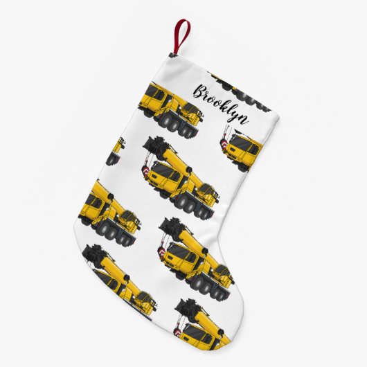 Cartoon-Abbildung für Kranwagen Kleiner Weihnachtsstrumpf (Vorderansicht (hängend))