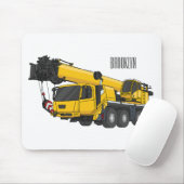 Cartoon-Abbildung für Kranwagen Mousepad (Mit Mouse)