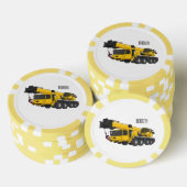 Cartoon-Abbildung für Kranwagen Pokerchips (Stapel)