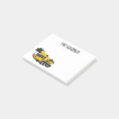 Cartoon-Abbildung für Kranwagen Post-it Klebezettel (angewinkelt)