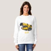 Cartoon-Abbildung für Kranwagen Sweatshirt (Vorne ganz)