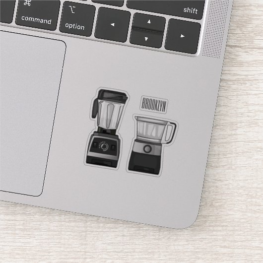 Cartoon-Abbildung für Lebensmittelprozessoren und  Aufkleber (Ausschnitt)