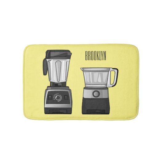 Cartoon-Abbildung für Lebensmittelprozessoren und  Badematte (Vorderseite)