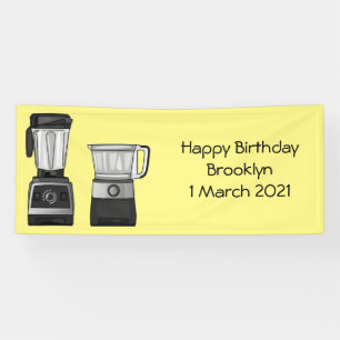 Cartoon-Abbildung für Lebensmittelprozessoren und  Banner