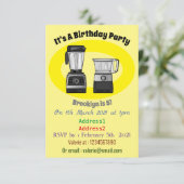 Cartoon-Abbildung für Lebensmittelprozessoren und  Einladung (Stehend Vorderseite)