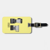 Cartoon-Abbildung für Lebensmittelprozessoren und Gepäckanhänger (Vorderseite horizontal)