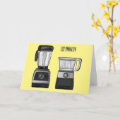 Cartoon-Abbildung für Lebensmittelprozessoren und  Karte (Gelbe Blume)