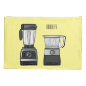 Cartoon-Abbildung für Lebensmittelprozessoren und  Kissenbezug (Rückseite)