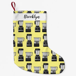 Cartoon-Abbildung für Lebensmittelprozessoren und Kleiner Weihnachtsstrumpf