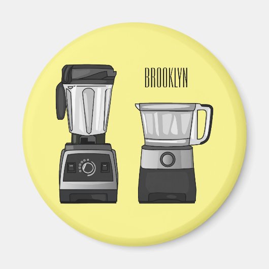 Cartoon-Abbildung für Lebensmittelprozessoren und Magnet (Vorne)