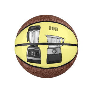 Cartoon-Abbildung für Lebensmittelprozessoren und Mini Basketball