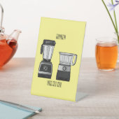 Cartoon-Abbildung für Lebensmittelprozessoren und  Sockelschild (In SItu)