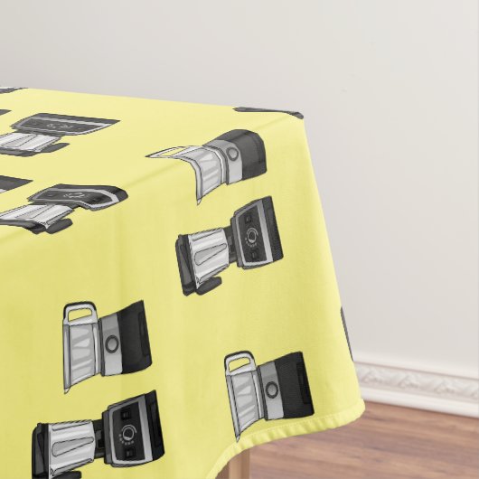 Cartoon-Abbildung für Lebensmittelprozessoren und  Tischdecke (Beispiel)