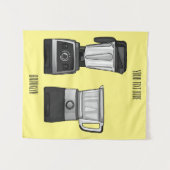 Cartoon-Abbildung für Lebensmittelprozessoren und  Wandteppich (Vorderseite (Horizontal))