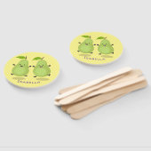 Cartoon-Abbildung für niedliches Birnpaar Fächer (Non-assembled)