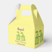 Cartoon-Abbildung für niedliches Birnpaar Geschenkschachtel (Rückseite)