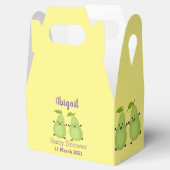 Cartoon-Abbildung für niedliches Birnpaar Geschenkschachtel (Geöffnet)