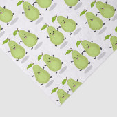 Cartoon-Abbildung für niedliches Birnpaar Seidenpapier (Ausschnitt)