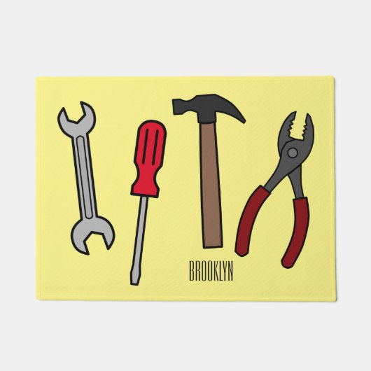 Cartoon-Abbildung Fußmatte (Vorderseite)