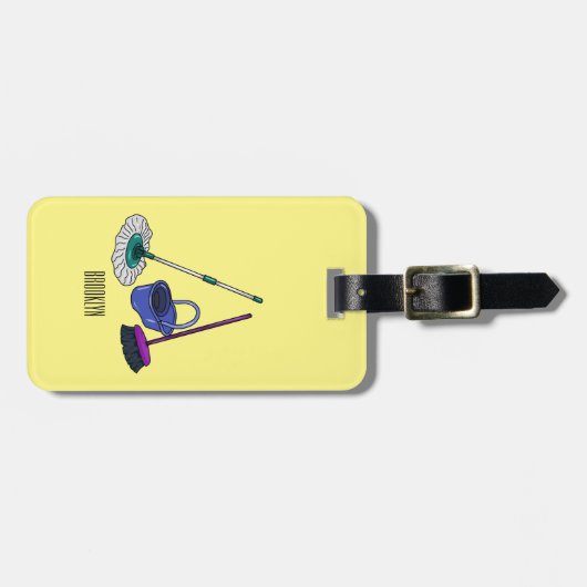 Cartoon-Abbildung Gepäckanhänger (Vorderseite horizontal)