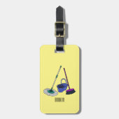 Cartoon-Abbildung Gepäckanhänger (Vorderseite vertikal)