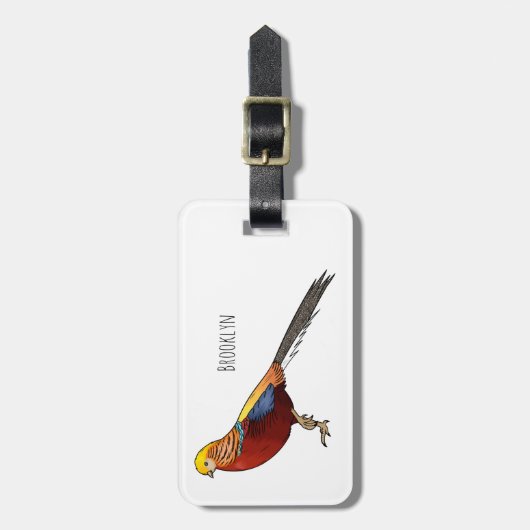 Cartoon-Abbildung Gepäckanhänger (Vorderseite vertikal)