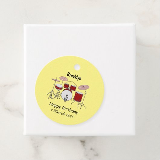 Cartoon-Abbildung Geschenkanhänger (Beispiel)