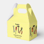 Cartoon-Abbildung Geschenkschachtel (Rückseite)