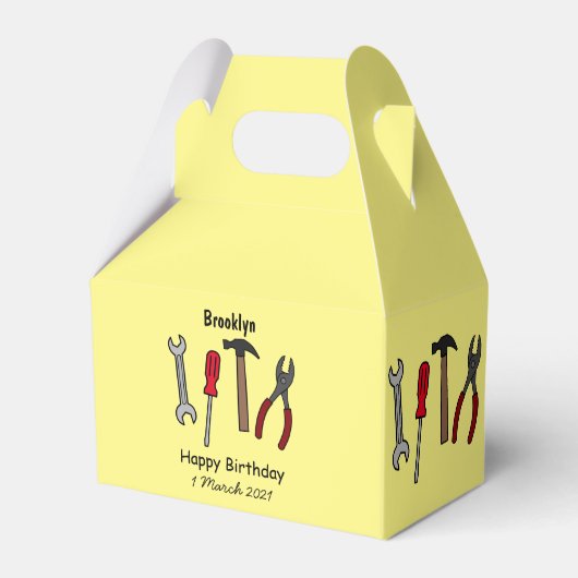 Cartoon-Abbildung Geschenkschachtel (Vorderseite)