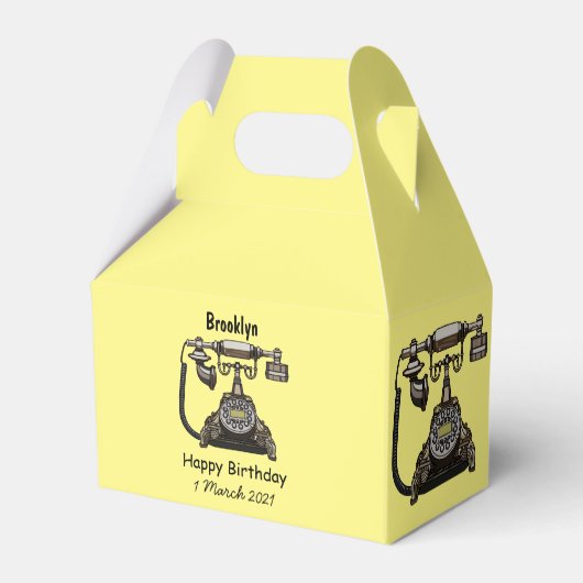 Cartoon-Abbildung Geschenkschachtel (Rückseite)