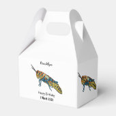 Cartoon-Abbildung Geschenkschachtel (Rückseite)