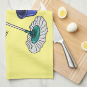 Cartoon-Abbildung Geschirrtuch (Viertel Falte)