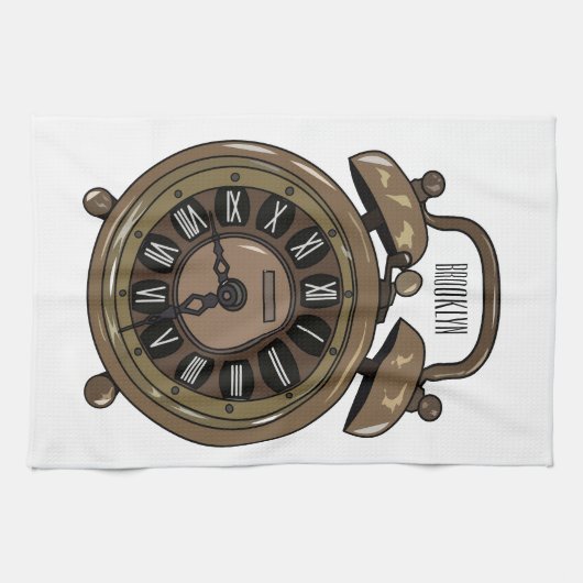 Cartoon-Abbildung Geschirrtuch (Horizontal)