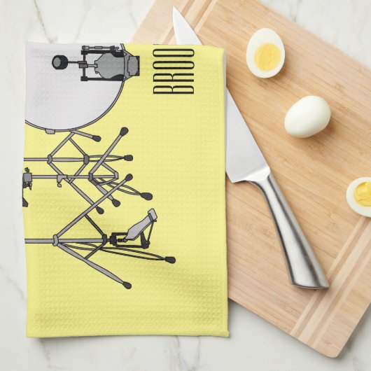 Cartoon-Abbildung Geschirrtuch (Viertel Falte)