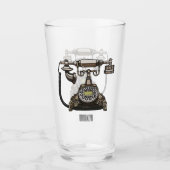 Cartoon-Abbildung Glas (Vorderseite)