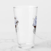 Cartoon-Abbildung Glas (Links)