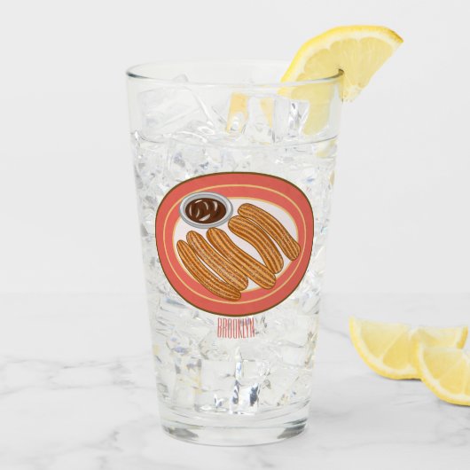 Cartoon-Abbildung Glas (Rückseite Ice)