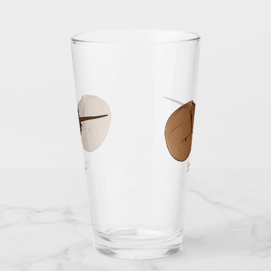 Cartoon-Abbildung Glas (Links)