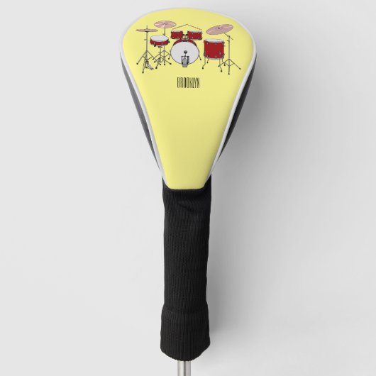 Cartoon-Abbildung Golf Headcover (Vorderseite)