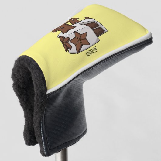 Cartoon-Abbildung Golf Headcover (3/4 Vorderseite)