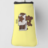 Cartoon-Abbildung Golf Headcover (Rotieren 90)
