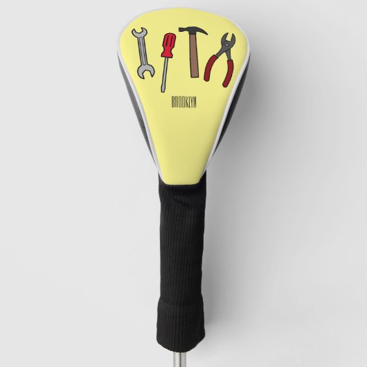 Cartoon-Abbildung Golf Headcover (Vorderseite)