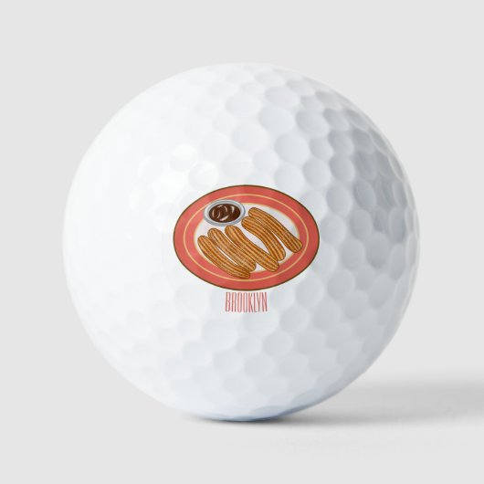 Cartoon-Abbildung Golfball (Vorderseite)