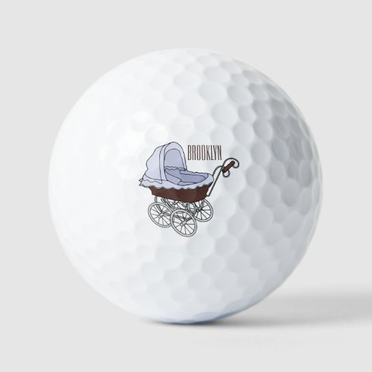 Cartoon-Abbildung Golfball (Vorderseite)